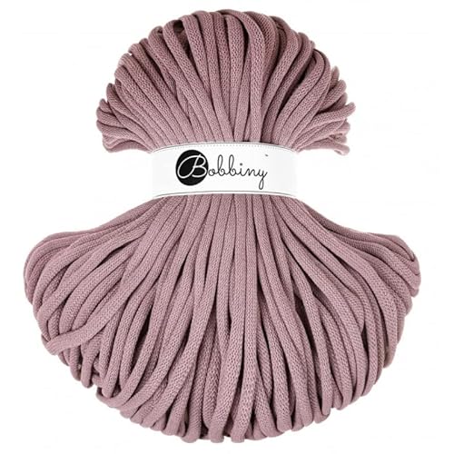 Bobbiny Jumbo-Makramee-Schnur, geflochten, 9 mm, Mauve, 100 m von Bobbiny