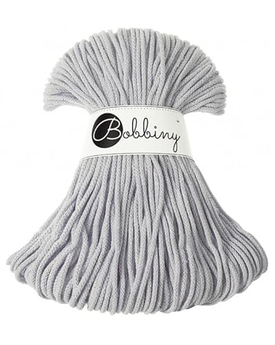 Bobbiny Junior 3 mm - Rope-Garn 100 m (Hellgrau) von Bobbiny