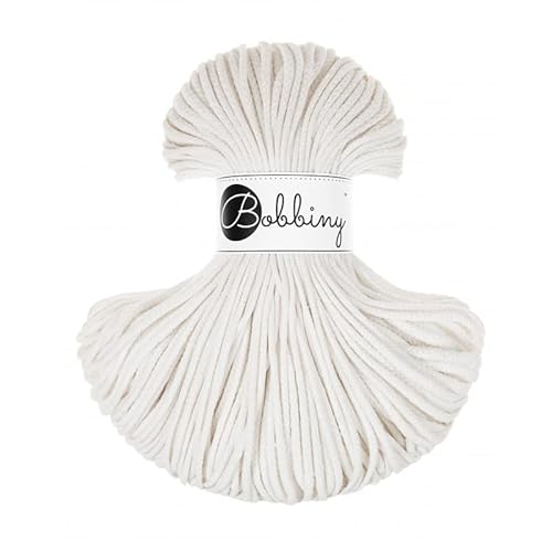 Bobbiny Junior 3 mm - Rope-Garn 100 m (Off White) von Bobbiny