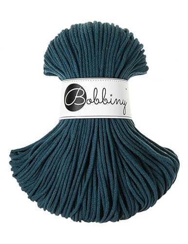 Bobbiny Junior 3 mm - Rope-Garn 100 m (Peacock Blue) von Bobbiny