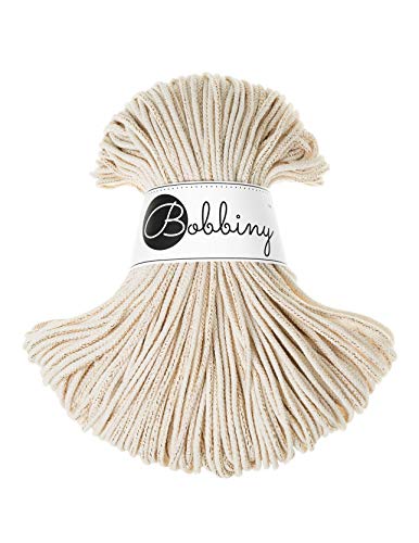 Bobbiny Junior 3 mm - Rope-Garn 100 m … (Golden Natural) von Bobbiny