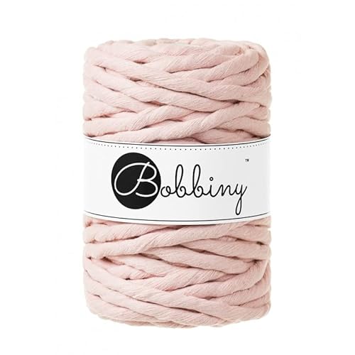 Bobbiny Macrame Cords 9 mm - 30 m - 630 g 100% Baumwolle (Pastell Pink) von Bobbiny