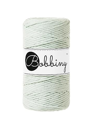 Bobbiny Öko-Tex Makramee Garn 3mm - 100m (Milky Green) von Bobbiny