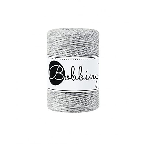 Bobbiny Oeko-Tex Premium Makramee Garn aus ökologischer Baumwolle 1,5 mm x 100 m (Marble) von Bobbiny