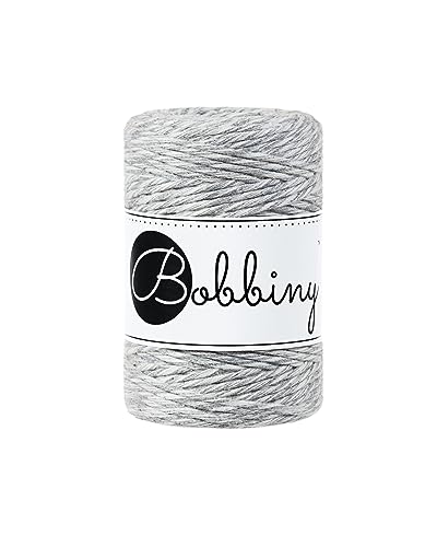 Bobbiny Oeko-Tex Premium Makramee Garn aus ökologischer Baumwolle 1,5 mm x 100 m (Marble) von Bobbiny