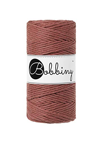 Bobbiny Oeko-Tex Premium Makramee Garn aus ökologischer Baumwolle 3 mm x 100 m (Sunset) von Bobbiny