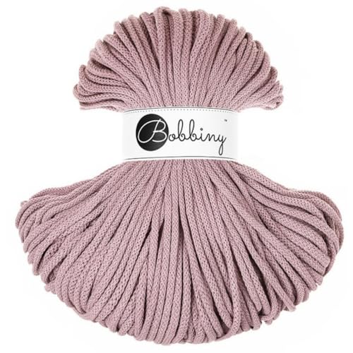 Bobbiny Makramee-Flechtkordel, 5 mm, 100 m, Hellviolett (Mauve) von Bobbiny