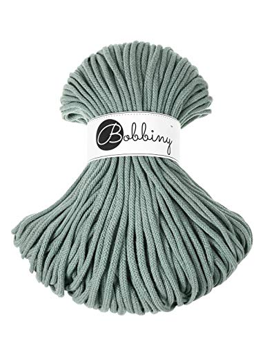 Bobbiny Premium Cords 5 mm - Rope-Garn 100 m 100% Baumwolle (Laurel) von Bobbiny