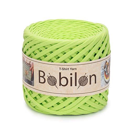 Bobilon T-Shirt-Garn aus Baumwolle, Größe M, Neonfarben, 100 m, 7–9 mm, 320 g von Bobilon