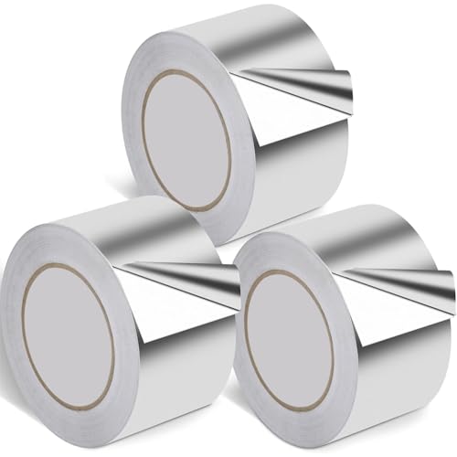 3 Rollen Aluminium Klebeban 75mmx90M alu klebeband Kücheninstallationen,Abschirmung und Isolierung, Dichtungsreparatur, selbstklebendes Aluminiumfolienband, hohe Temperaturbeständigkeit Für Luftkanäle 3 Rollen Aluminium Klebeban 75mmx90M alu klebeband Kücheninstallationen,Abschirmung und Isolierung, Dichtungsreparatur, selbstklebendes Aluminiumfolienband, hohe Temperaturbeständigkeit Für Luftkanäle von Boboeitody