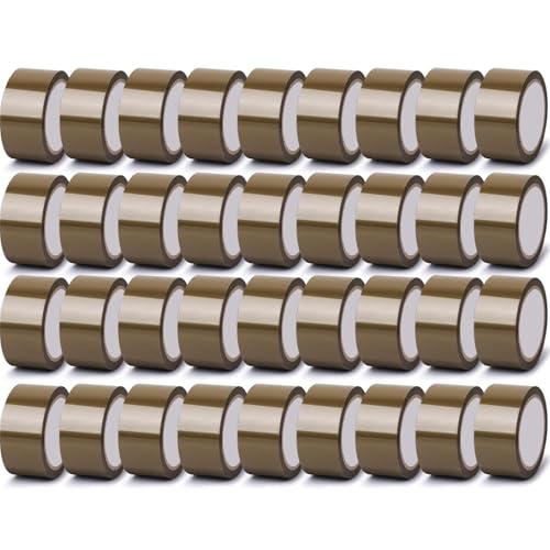 36 Rollen Braun Paketklebeband Rollentransparent mit Spender,Klebeband Transparent 48mmx66m Versandband Bulk,Gesamt 2160 Yards, 2.7 mil,3" Kern,Schwer Zoll Verpackung für bewegliche Boxen,Mailing 36 Rollen Braun Paketklebeband Rollentransparent mit Spender,Klebeband Transparent 48mmx66m Versandband Bulk,Gesamt 2160 Yards, 2.7 mil,3" Kern,Schwer Zoll Verpackung für bewegliche Boxen,Mailing von Boboeitody