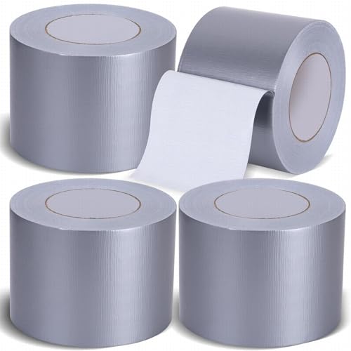 4 Rollen Professionelles Klebeband,100 mm x 50m Schwer Zoll Kanal Band, Gesamt 220 Yards, 8.3 mil Dicke, Stark,Flexibel, Kein Rückstand, Allwetter und Reiß von Hand für Reparaturen,Industrie 4 Rollen Professionelles Klebeband,100 mm x 50m Schwer Zoll Kanal Band, Gesamt 220 Yards, 8.3 mil Dicke, Stark,Flexibel, Kein Rückstand, Allwetter und Reiß von Hand für Reparaturen,Industrie von Boboeitody