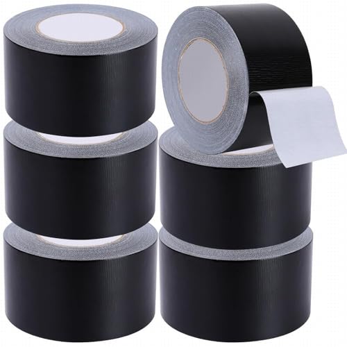 6 Rollen Professionelles Klebeband, 75 mm x 50m, Panzertape Schwarz Stark, flexibel, kein Rückstand, Allwetter und Riss von Hand mit Bulk-Wert für Do-It-Yourself Reparaturen professionellen Gebrauch 6 Rollen Professionelles Klebeband, 75 mm x 50m, Panzertape Schwarz Stark, flexibel, kein Rückstand, Allwetter und Riss von Hand mit Bulk-Wert für Do-It-Yourself Reparaturen professionellen Gebrauch von Boboeitody