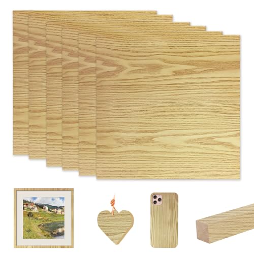 6 Stück Sperrholz 3mm, Bastelholzplatte Sperrholz Platten, 300x300x3mm, Unbehandeltes Holz Sperrholzplatten Für Heimwerker, Lasergravur, Holzhandwerk, Brandmalerei von Bocguy