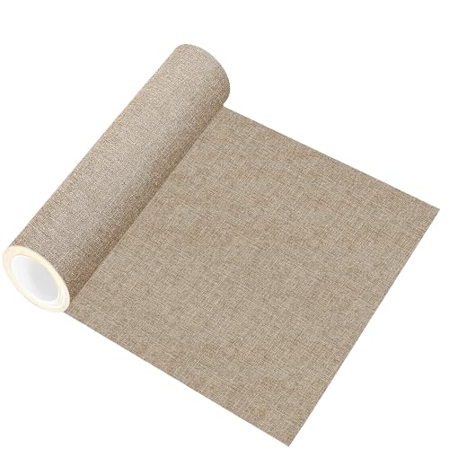 Flicken selbstklebend Stoff, Klebeflicken für Textilien Leinenstoff Reparatur Patches, 40 X 150 cm Textil Flicken selbstklebend für Sofas, Autositze, Bürostuhl, Kopfteile, Vorhang, Beige von Bocguy