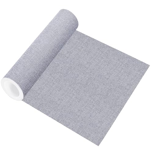 Flicken selbstklebend Stoff, Klebeflicken für Textilien Leinenstoff Reparatur Patches, 40 X 150 cm Textil Flicken selbstklebend für Sofas, Autositze, Bürostuhl, Kopfteile, Vorhang, Hellgrau von Bocguy