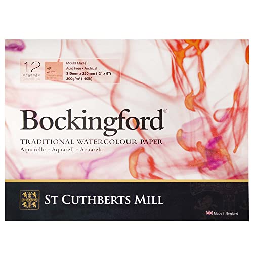 Bockingford 300 g/m² Klebepad 310 x 230 mm, Hot Pressed von Bockingford