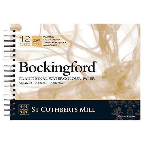 Unbekannt Bockingford 300gsm Spiral Pad 12" x 9" (310 x 230mm) Rough von Bockingford