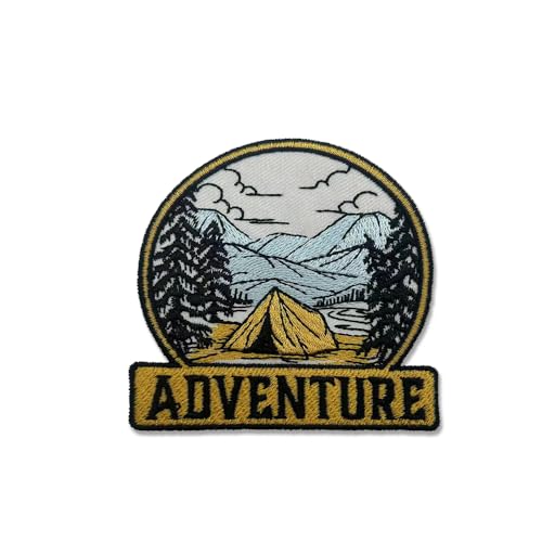 Boersma Mountain Patch, Adventure Explore Outdoor Patch, Nature Patches Sew On Iron On Colorful Cool Fully Embroidered Patches von Boersma