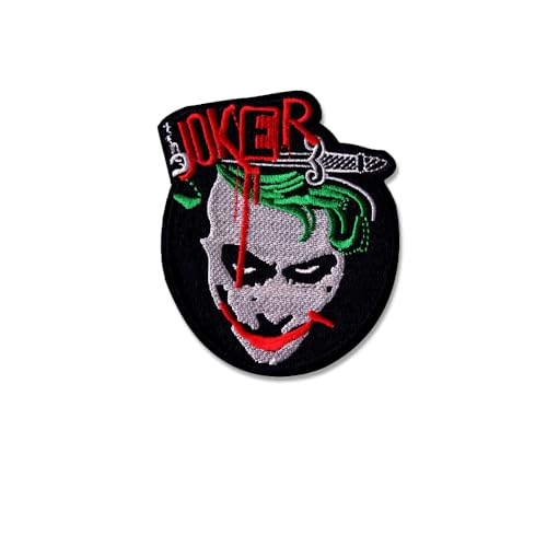 Boersma The Joker Bestickter Aufnäher zum Aufbügeln / Aufnähen, Abzeichen für DIY Jeans Kleidung Reparatur Hut Tasche Dekor von Boersma