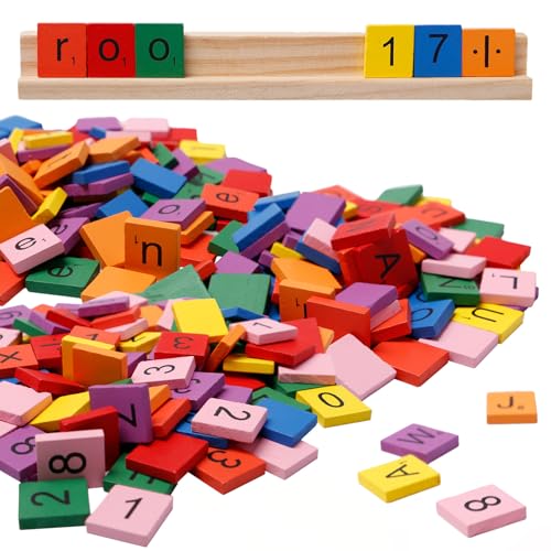 Bofanze 301 Stück Scrabble Buchstaben Holz Groß Holzbuchstaben und Holzzahlen Bunte Holzbuchstaben Fliesen A Bis Z mit Grundhalterung für Kindererziehung und Raumdekoration 20 x 18 x 4mm Bofanze 301 Stück Scrabble Buchstaben Holz Groß Holzbuchstaben und Holzzahlen Bunte Holzbuchstaben Fliesen A Bis Z mit Grundhalterung für Kindererziehung und Raumdekoration 20 x 18 x 4mm von Bofanze