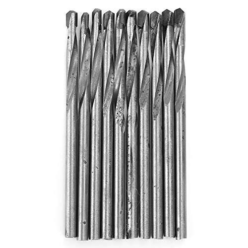 10pcs Carbide Straight Shank Twist Drill Bits for Wood Plastic Metal, 3 7mm Sizes, High Drilling Efficiency, Long Service Life, Cutting and Twisted Flutes, Easy Storage in Paper (6.8mm (10 pieces)) von Bognajin