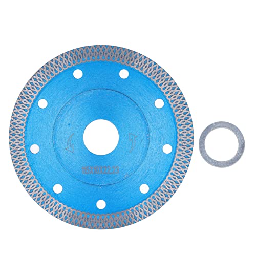 115mm Saw Blade, Dry Wet Cut Cutting Disc Wheel Tool, sturdy Alloy Material, High Efficiency for Ceramic Granite Marble Cutting (Blue) von Bognajin