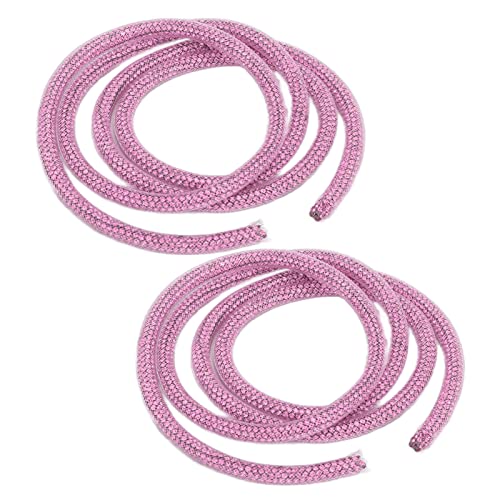 2 Stück 6 mm Strassbesatz, DIY Nähen Dekoration Kleidungszubehör, Strasskette für Hochzeitskleid, Strassseil für DIY Modeschmuckherstellung (6mm pink mesh pink diamond) von Bognajin