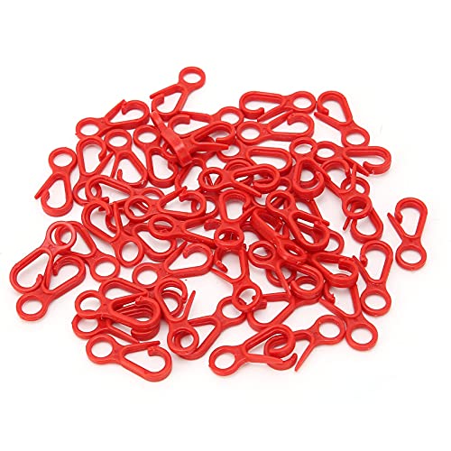 50pcs Plastic Lobster Clasps, mm Key Chain Clips Hooks, Smooth Opening Closure, Craft Accessory for Jewelry Pendants Bracelets Luggage Straps (50 pieces sold) von Bognajin