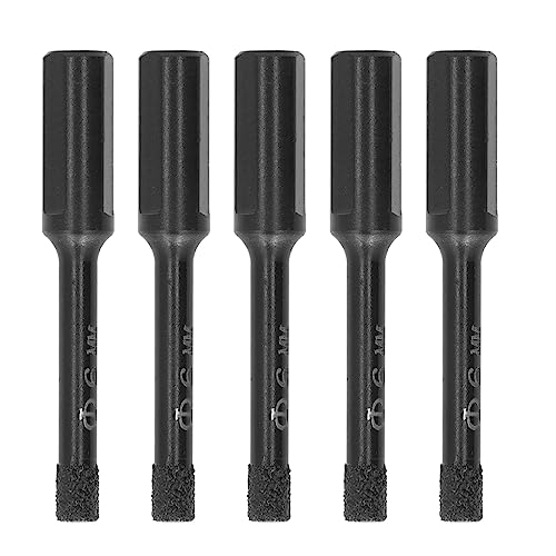 5pcs 6mm Bohrer -Bit -Set, nass und trockener Gebrauch, effiziente Lochöffnung für Ziegelglas Marmor, feine Verarbeitung, Zeitsparung, schöne und effiziente Arbeit von Bognajin