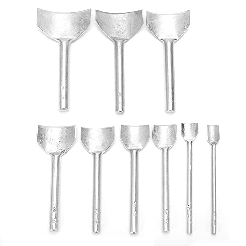 9pcs Halbround -Punsch -Set, Stahlhandschild -Leder -Leder -Gurt -Brieftaschen -Halbkreis -Stanzschneider, DIY -Lederhandwerkswerkzeuge, mehrere Größen für vielseitige 9pcs Halbround -Punsch -Set, Stahlhandschild -Leder -Leder -Gurt -Brieftaschen -Halbkreis -Stanzschneider, DIY -Lederhandwerkswerkzeuge, mehrere Größen für vielseitige von Bognajin