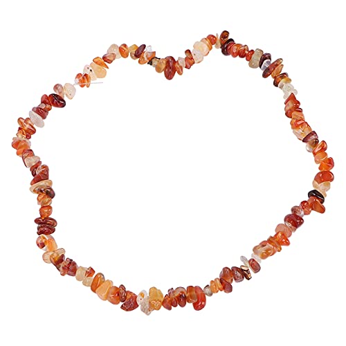 Professional Jewelry DIY Chip with Unique Irregular Shape Beads, High Quality Synthetic Plastic Material for Making Bracelets Necklaces Earrings and More, Easy to Use, Lightweight (Red Agate) von Bognajin