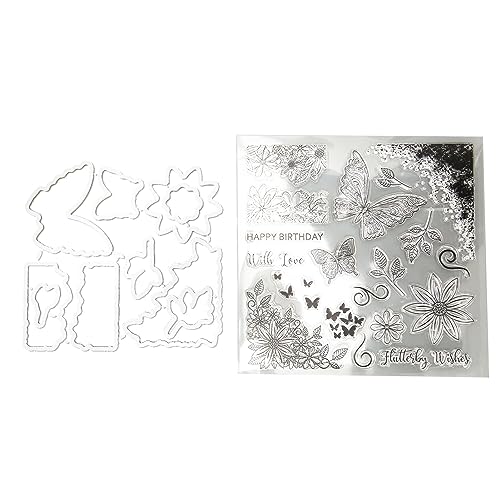 Transparent DIY Stamps Set, Clear Print TPR Material for Card Making, Scrapbooking and Crafts, Easy to Operate and Recycle (T1991-TC) von Bognajin