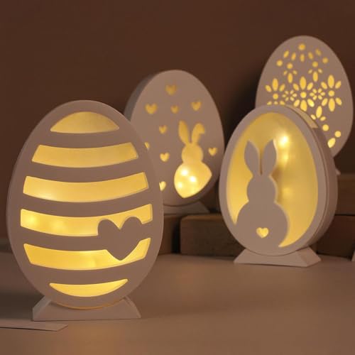 Silikonformen Gießformen Ostern, Osterseifenformen Silikon,Silikon-Osterformen | Osterei-Gipsformen,3D-Silikonform-Set, Handgefertigte Bastelformen Osternhase Epoxidharz Mit Rückwand Und Standfuß von Bohany