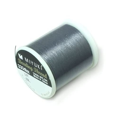 1 pcs Miyuki beading nylon pre-waxed thread 0.2 mm (B) x 50 m blue 22 von Bohemia Crystal Valley