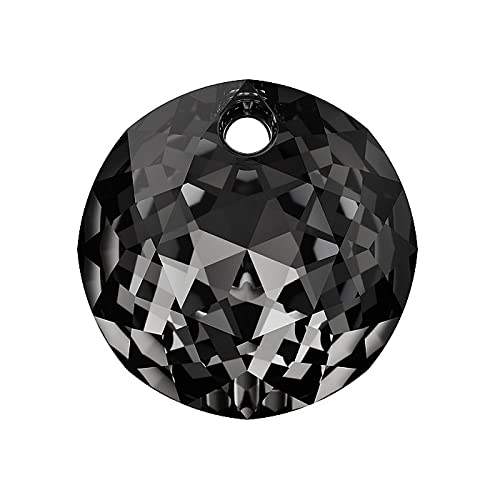 1 stk SWAROVSKI CRYSTALS pendant Classic Cut 6430 crystal stone, 14 mm Crystal Silver Night (Swarovski-Kristalle Anhänger Klassischer Schnitt 6430 Kristallstein Grau) von Bohemia Crystal Valley