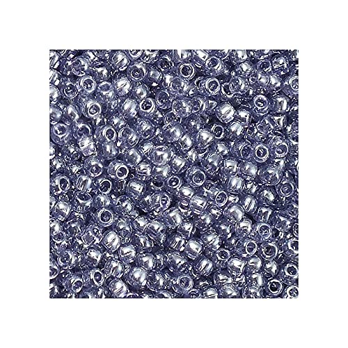 10 g TOHO Round Seed Beads Rocailles, size 11/0, Trans Lustered Sugar Plum (# 136), Japan, Glass von Bohemia Crystal Valley