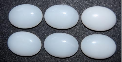 12 pcs Cabochon Oval Flat Back, (), 21 x 15 mm, Glass, Czech Republic von Bohemia Crystal Valley