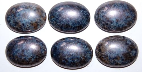 12 pcs Cabochon Oval Flat Back, (), 25 x 18 mm, Glass, Czech Republic von Bohemia Crystal Valley