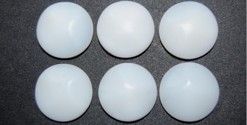 12 pcs Cabochon Round Flat Back, (), 24 mm, Glass, Czech Republic von Bohemia Crystal Valley