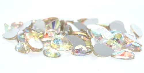 144 pcs Teardrop Cabochon Flat Back No Hole 12 x 8,Crystal 28711 (00030-28711), Glass, Czech Republic von Bohemia Crystal Valley