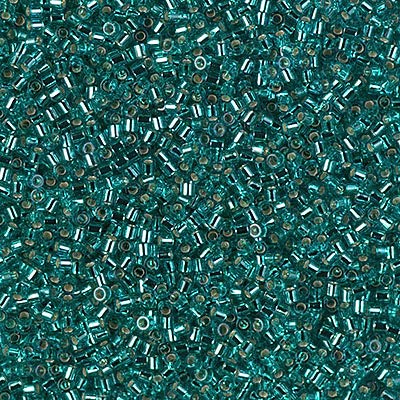 1g MIYUKI Delica Rocailles Seed Beads, 15/0 x 15/0 mm, Silver Lined Carribean Teal (DBS1208), Glass, Japan von Bohemia Crystal Valley