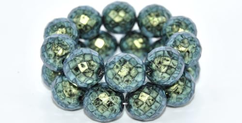 20 pcs Fire Polished Round Faceted Beads 16,Black 86922 (23980-86922), Glass, Czech Republic von Bohemia Crystal Valley