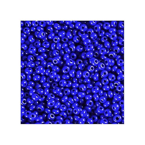 250 g Rocailles PRECIOSA seed beads, 10/0 (approx. 2.3 mm) rich blue (Rocailles Preciosa-Samenperlen Blau) von Bohemia Crystal Valley