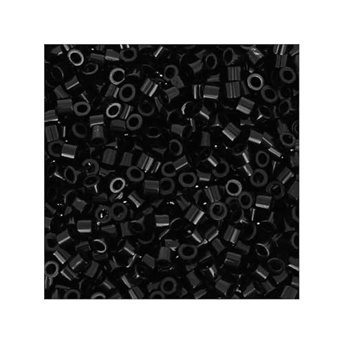 50 g Miyuki Delica Rocailles Seed Beads, 11/0 (1.6 mm) Black (DB0010) (Miyuki Delica Rocailles Samenperlen Schwarz) von Bohemia Crystal Valley