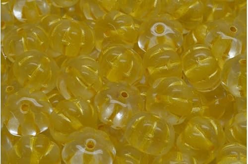 OUTLET 10 grams Pumpkin Beads, Crystal 54320 (00030-54320), Glass, Czech Republic von Bohemia Crystal Valley