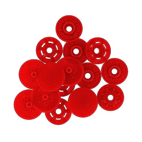 BOHIN France BO71757 Schnapp Befestigungselemente, Mixed, Rot, 13 mm, 8 Count von Bohin