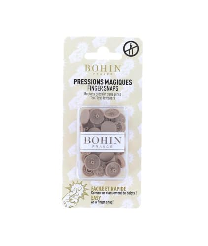 BOHIN France BO71759 Schnapp Befestigungselemente, Beige, 13mm, 8 Count von Bohin