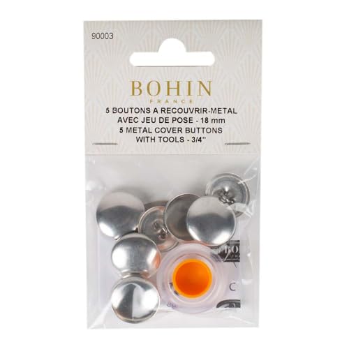 BOHIN France BO90003 Tasten Abdeckung, Aluminium, Silber, 18mm, 5 Count von Bohin