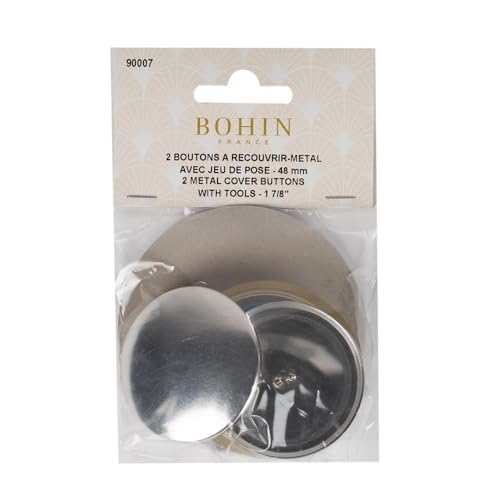 BOHIN France BO90007 Tasten Abdeckung, Mixed, Silber, 48mm, 2 Count von Bohin